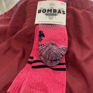 Bombas Pink and Black compression socks.. women